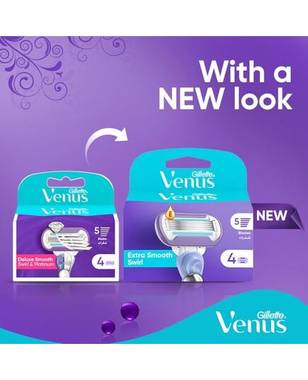 Gillette Venus Deluxe Smooth Swirl Blades x4