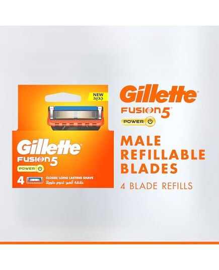 Gillette Fusion 5 Blades Refills, 5 Bladed, 4 Count