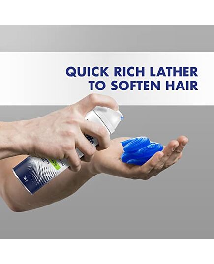 Gillette Sensitive Skin Soothing Shave Gel with Aloe Vera for Men, Anti-Irritation Formula, Dermatologist-Tested, 200ml Can – Hydrates, Protects, and Cools Skin While Shaving – 200ml