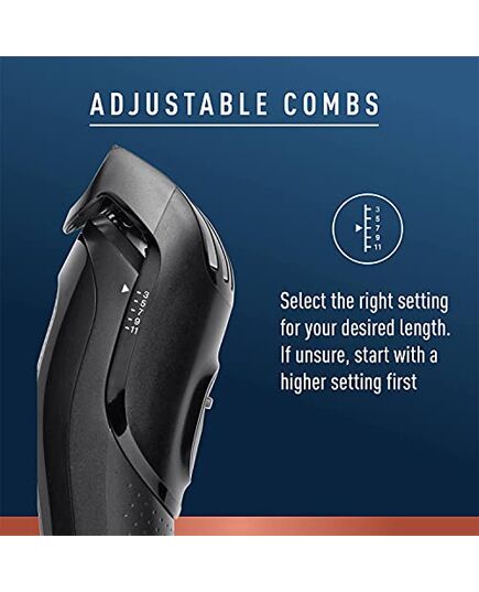 Gillette King C. Men's Beard Trimmer Durable and Sharp Blades Trimmer + 3 Comb Attachments