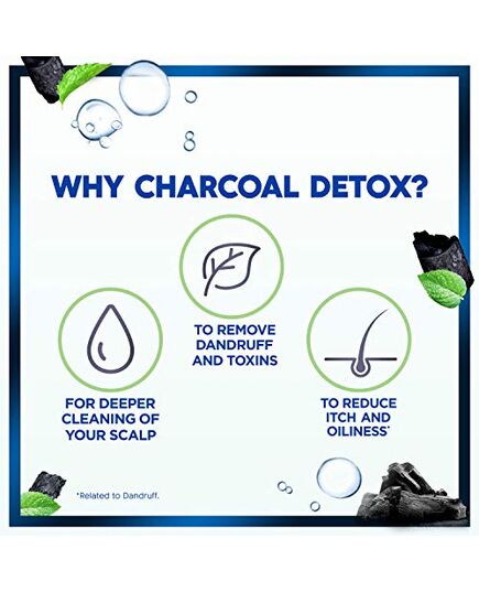 Head & Shoulders Charcoal Detox Anti-Dandruff Shampoo 600 ml