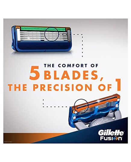 Gillette Fusion 5 Blades Refills, 5 Bladed, 4 Count