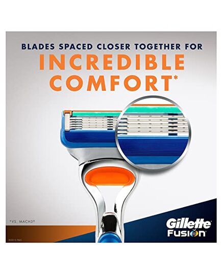 Gillette Fusion 5 Blades Refills, 5 Bladed, 4 Count
