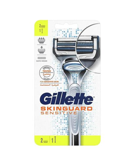 Gillette SkinGuard Sensitive Razor Handle with 2 Blade