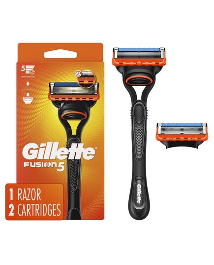 Gillette Fusion5 Men's Razor Handle + 2 Blade Refills