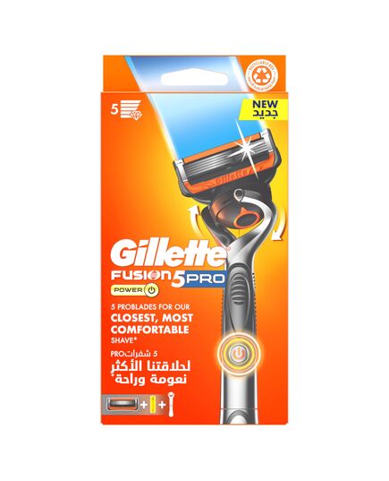 Gillette Fusion5 Power Men's Razor with FlexBall Handle Technology for Gillette's Best Shave – Packaging May Vary