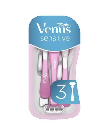 Gillette Venus Sensitive Disposable Razors, 3 count