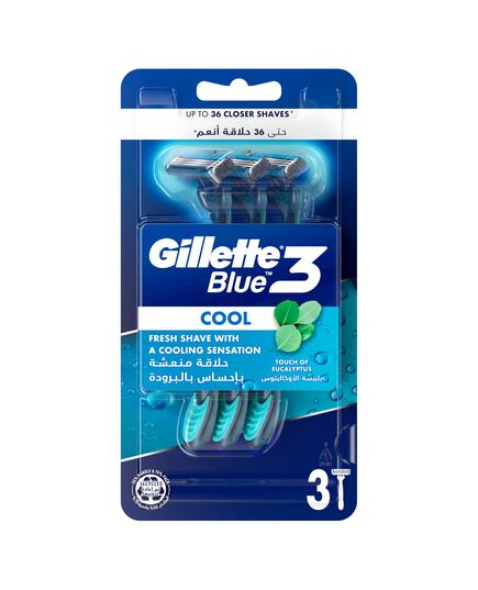 Gillette Blue3 Cool Men's Disposable Razors – 3 Razors
