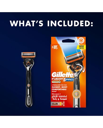 Gillette Fusion5 Power Men's Razor with FlexBall Handle Technology for Gillette's Best Shave – Packaging May Vary