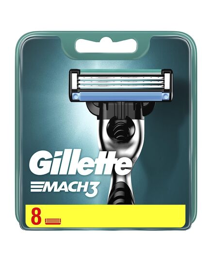 Gillette Mach3 Razor Blade Refill Cartridges for Mach 3, Packaging May Vary – Pack of 8