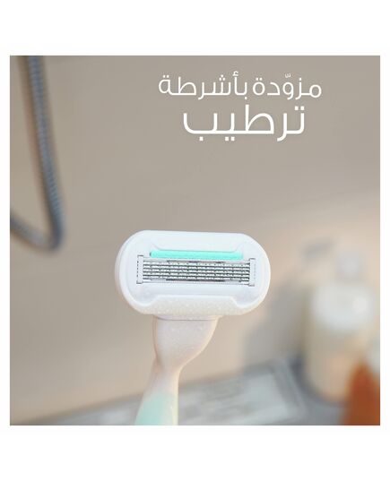 Gillette Venus Smooth Sensitive Shaving Razor - One Handle + 2 Blade Refills - Green