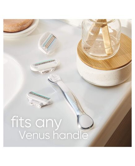 Gillette Venus Deluxe Smooth Sensitive Refill Blades, Packaging May Vary – Pack of 4