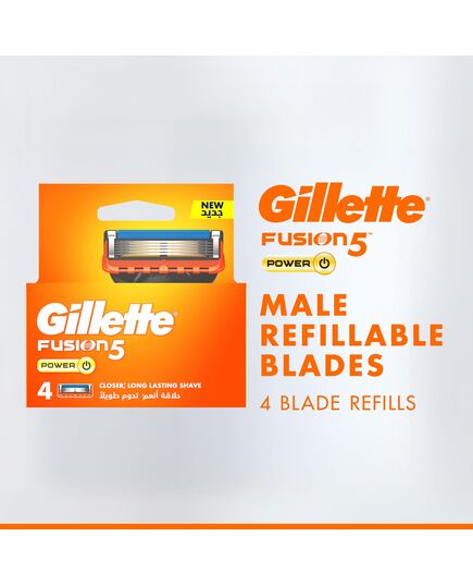 Gillette Fusion 5 Blades Refills, 5 Bladed, 4 Count