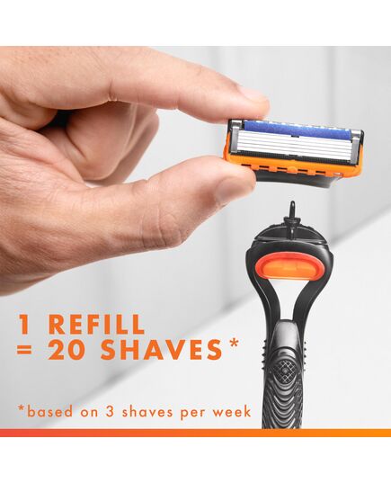 Gillette Fusion5 Men's Razor Handle + 2 Blade Refills