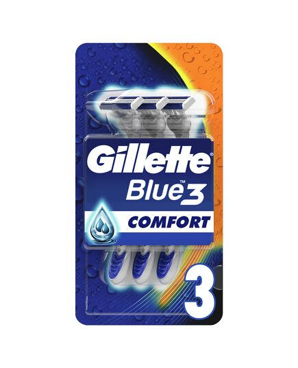 Gillette Blue3 Disposable Shaving Razor With Comfort Gel – Pack of 3