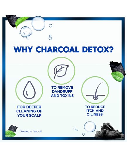 Head & Shoulders Charcoal Detox Anti-Dandruff Shampoo 600 ml