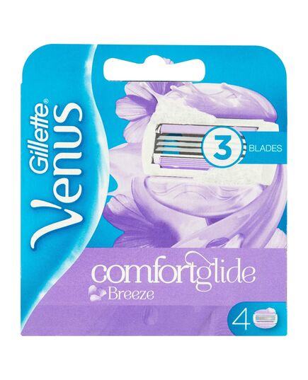 Gillette Venus Comfortglide Breeze Women's Razor Blade Refills – Packaging May Vary – 4 Count