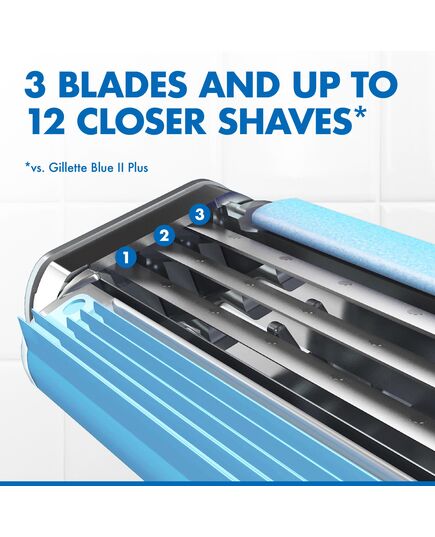 Gillette Blue3 Cool Men's Disposable Razors – 3 Razors
