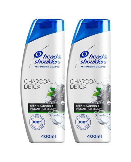 Head & Shoulders Charcoal Detox Anti-Dandruff Shampoo 400 Ml Dual Pack