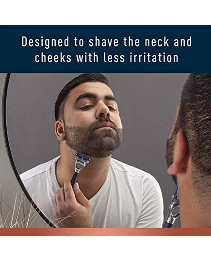 King C. Gillette Men’s Neck Shaving Razor Blades, Pack of 3 Refills, with Skinguard and Gillette’s Best and Sharpest Stainless Steel Platinum Coated Blades