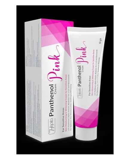 Hepta Panthenol Pink Cream – Whitening & Moisturizing Cream for Sensitive Areas 50g | Panthenol, Vitamin C&E, Alpha Arbutin, Niacinamide, Moisturizing & Softening for Sensitive Skin