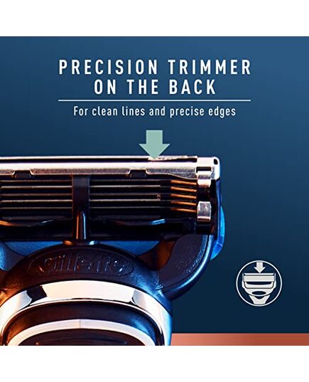 King C. Gillette Shave & Edging Razor Blades for Men, Pack of 3 Refills, with Built-in Single Blade Precision Trimmer