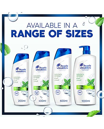 Head & Shoulders Menthol Refresh Anti-Dandruff Shampoo for a Cool and Energized Scalp, 1000ML