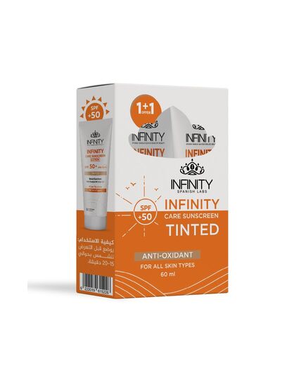 Infinity Care Sunscreen Tinted SPF50+ Buy 1 Get 1 Free