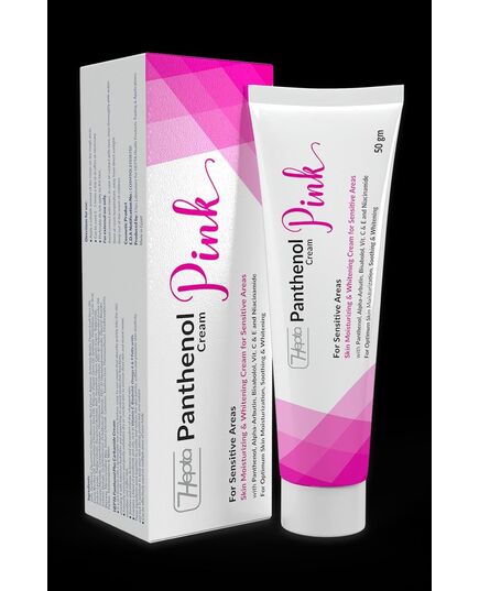 Hepta Panthenol Pink Cream – Whitening & Moisturizing Cream for Sensitive Areas 50g | Panthenol, Vitamin C&E, Alpha Arbutin, Niacinamide, Moisturizing & Softening for Sensitive Skin