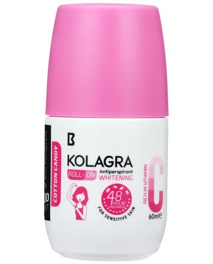 KOLAGRA Whitening Roll On 2X1 Promopack 1+1 Cotton Candy 120ML Pink