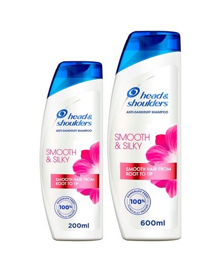 Head & Shoulders Smooth and Silky Anti-Dandruff Shampoo 600 ml + 200 ml