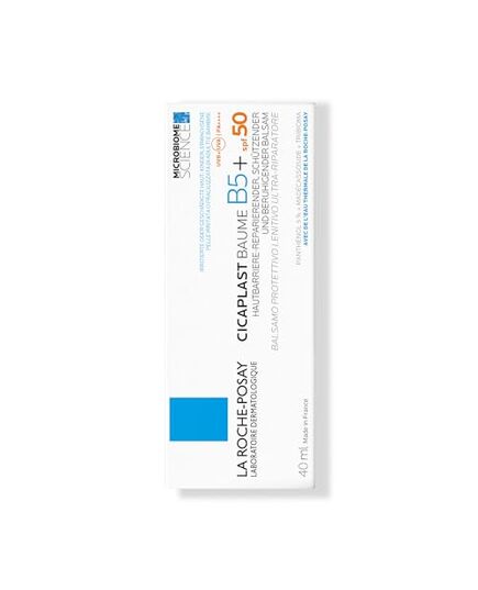 La Roche-Posay Cicaplast Baume B5+ SPF 50: Soothing Repairing Balm for Dry, Irritated, & Sun-Exposed Skin 40ml