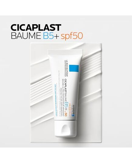 La Roche-Posay Cicaplast Baume B5+ SPF 50: Soothing Repairing Balm for Dry, Irritated, & Sun-Exposed Skin 40ml