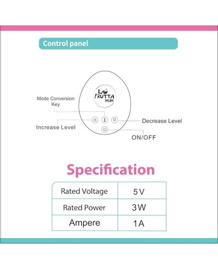 La Frutta MuM Double Electric Breast Pump 150 ml *2 Bottles, Portable, Pain Free Pump with Memory Function, 3 Modes & 9 Levels Adjustment, Ultra-Quiet, Free milk bags are included