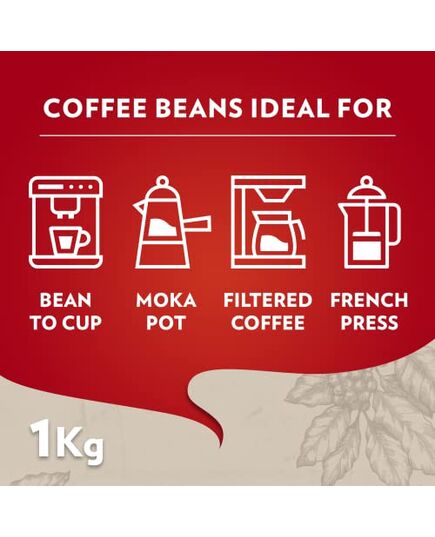 Lavazza Qualità Rossa Whole Bean Coffee, Medium Roast, 1 Kg