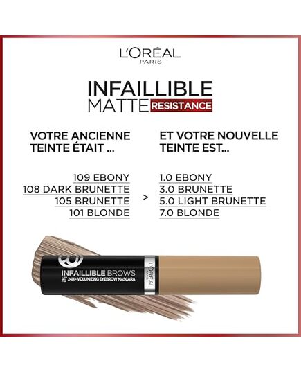 L’Oréal Paris Brow Artist Eyebrow Gel, Plump and Set, 105 Brunette, 0.1 kg