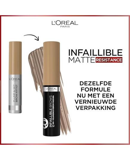 L’Oréal Paris Brow Artist Eyebrow Gel, Plump and Set, 105 Brunette, 0.1 kg