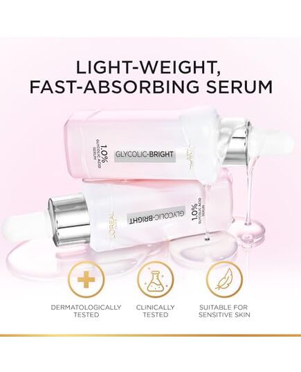 L’Oréal Paris Glycolic Bright & Anti Dark Spot Face Serum, Instant Glow 15 ml