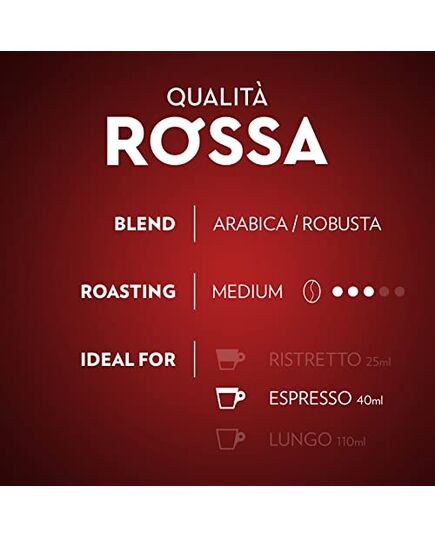 Lavazza Qualita Rossa Compatible Capsules With Nespresso 30 Capsules Yellow