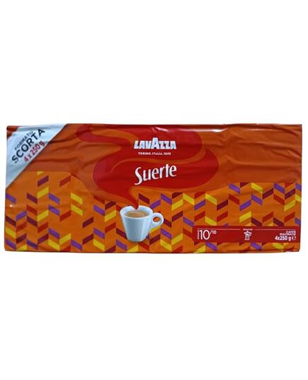 Lavazza Suerte, Ground Coffee blend 1000 g - (4x250 g)