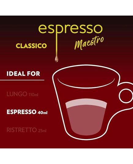 Lavazza Espresso Maestro Classico 100% Arabica intensity 9 Medium Roasting Nespresso Compatible Aluminium Capsules, Zero CO2 Impact, 1 Pack of 10 Capsules