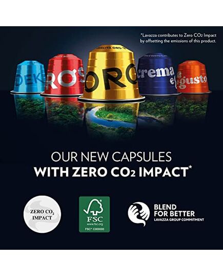 Lavazza Crema e Gusto Ricco Coffee, Arabica and Robusta, Nespresso Original Compatible Aluminum capsules, Pack of 10 capsules