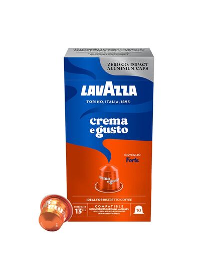 Lavazza Crema e Gusto Forte 10 Capsules Intensity 13 ideal for Ristretto