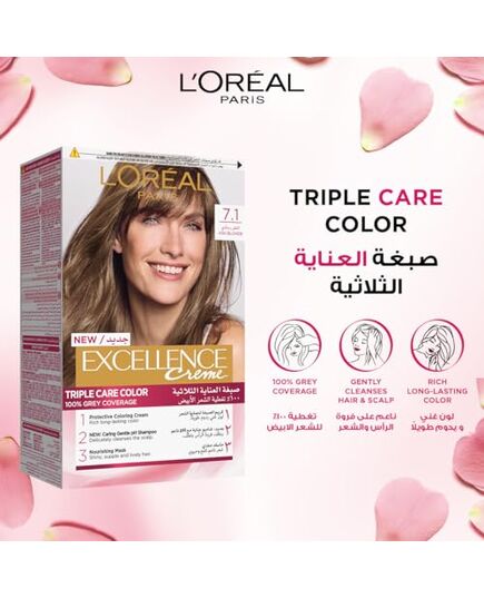L’Oréal Paris Excellence Creme 7.1 Ash Blonde Haircolor