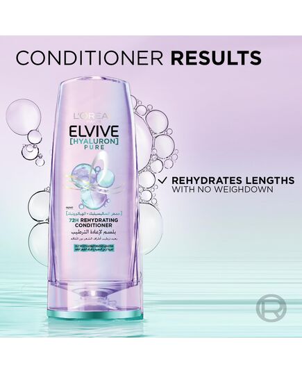 L’Oréal Paris Elvive Hyaluron Pure Rehydrating Conditioner for Oily Hair 200ML