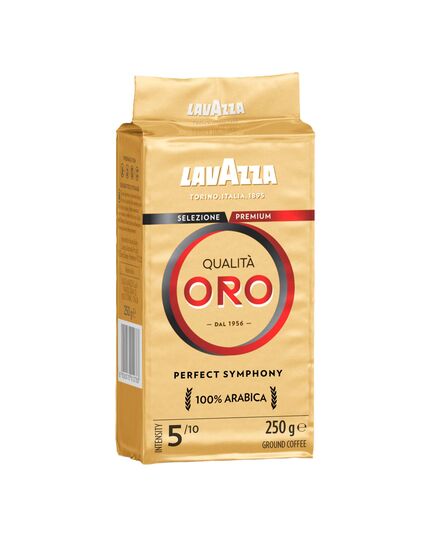 Lavazza Qualita Oro Grounded Coffee Blend, 100% Arabica Medium Roast, 250 grams