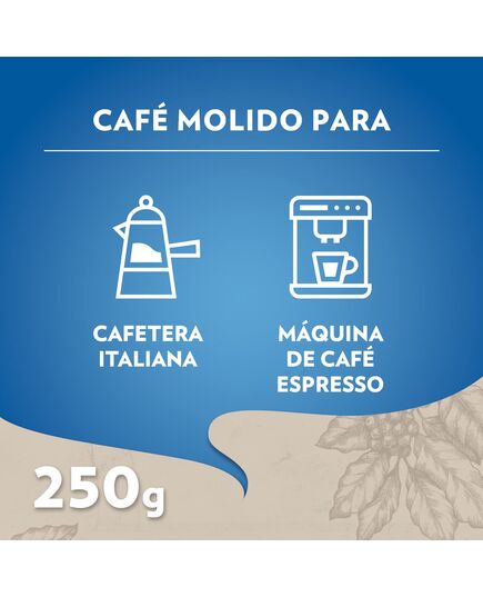 Lavazza Decaffeinated Ground Coffee Blend, Dek Classico, Arabica & Robusta, Medium Roast, 250 g Tin