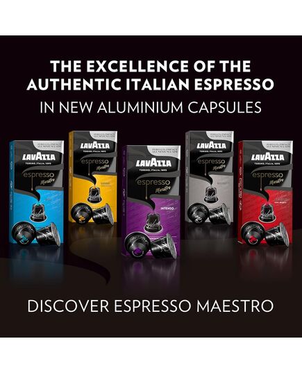 Lavazza Espresso Maestro Classico 100% Arabica intensity 9 Medium Roasting Nespresso Compatible Aluminium Capsules, Zero CO2 Impact, 1 Pack of 10 Capsules