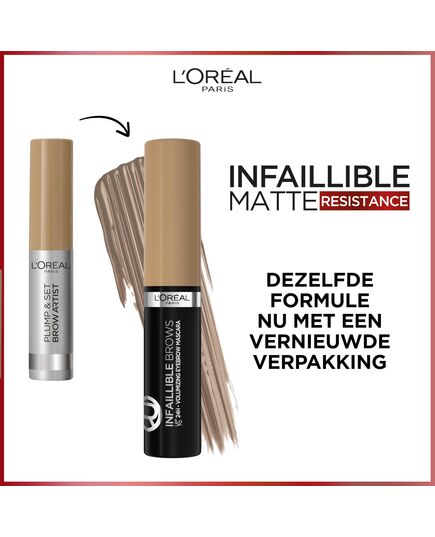 L’Oréal Paris Brow Artist Eyebrow Gel, Plump and Set, 105 Brunette, 0.1 kg