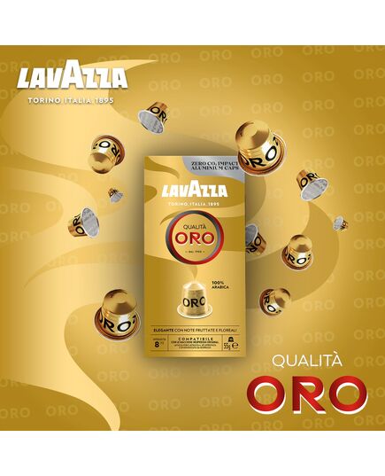 Lavazza Qualita Oro Compatible Capsules With Nespresso 10 Capsules